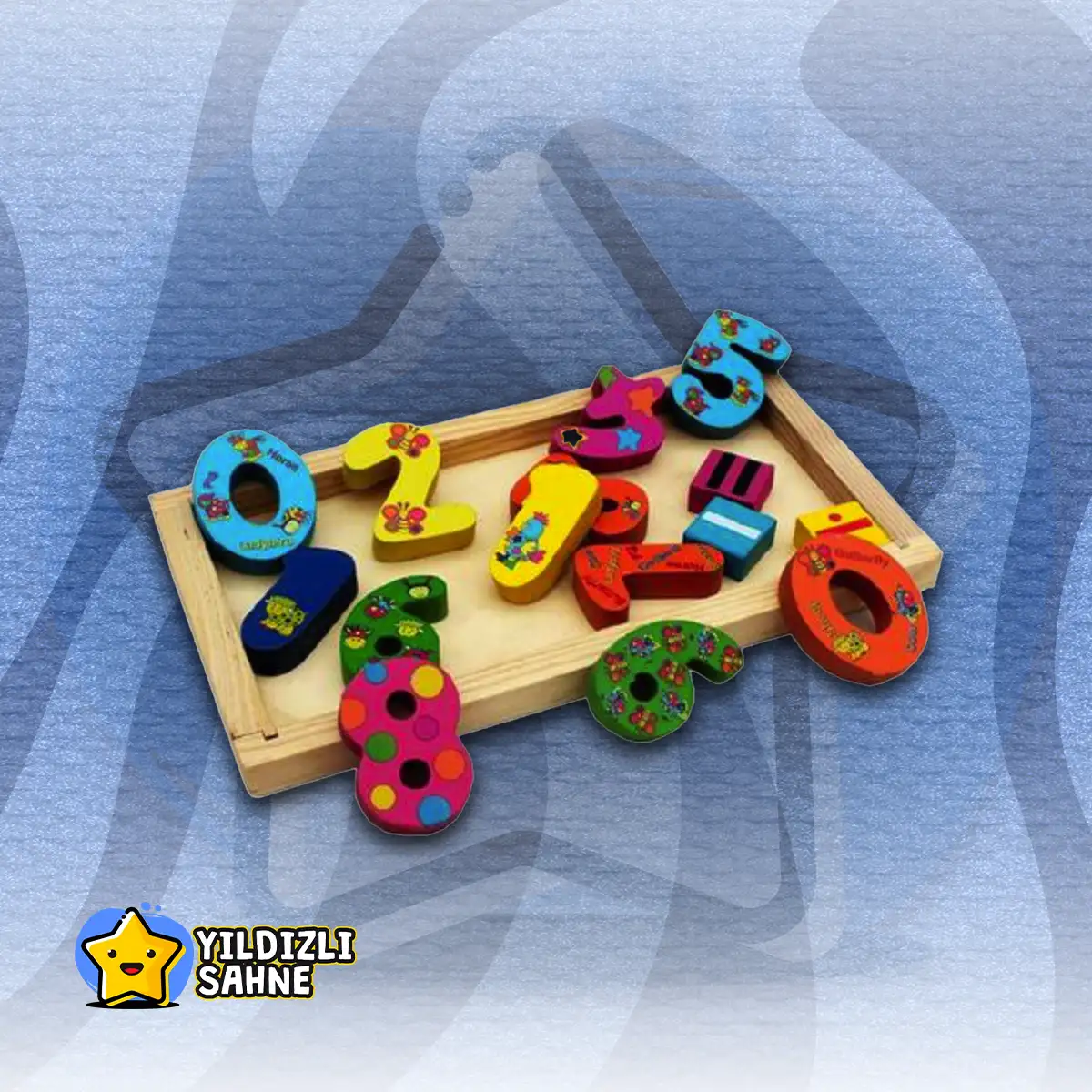 Renkli Ahşap Sayı Seti